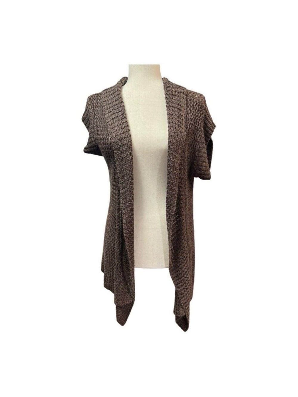 Coldwater Creek Womens Cardigan~Size Small (6/8)~Brown Classic Versatile~L13 06